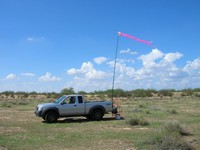 View of the Windsock from the Glider (768x576, 341.1 kilobytes)